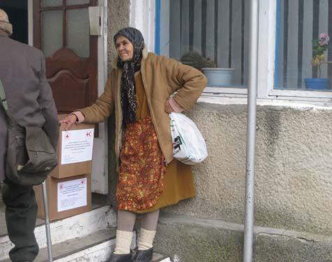 3 Achievements against objectives Relief distributions (food and basic non-food items) Outcome: Distribution of humanitarian aid to 1,600 families in six branches during three months, consisting of