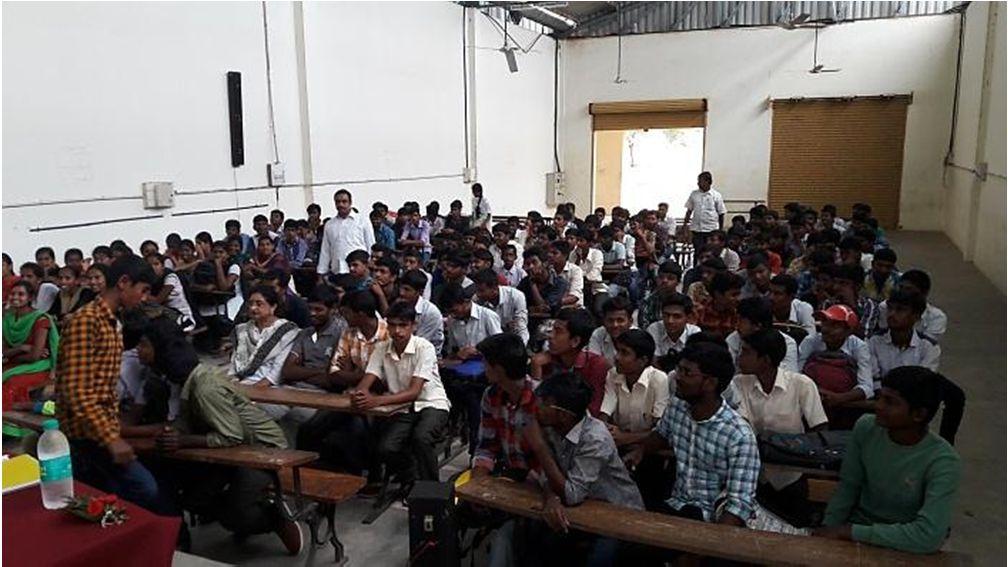 Entrepreneurship ( EAP) Participants during the awareness program at MPT, Goa. Students of Govt. Polytechnic, Bagepally during the EAP. I Create Academy conducted an awareness program at Govt.