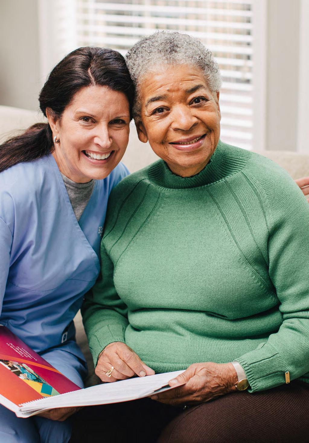 Home Health As the largest provider of skilled home health nationwide, our trained professionals deliver care and services for people who need medical care, are homebound and can avoid an inpatient