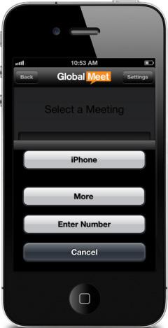 From there you will see a list of all meetings associated with your account (if you have one meeting you will go straight to Step 3).