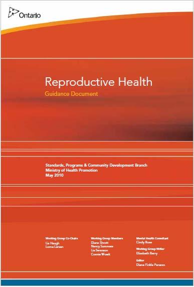 REPRODUCTIVE HEALTH PROGRAM Preconception Health Healthy Pregnancies & Birth Outcomes Preparation For Parenthood Investing in expectant