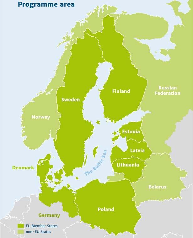 Interreg Baltic Sea Region 11 countries.