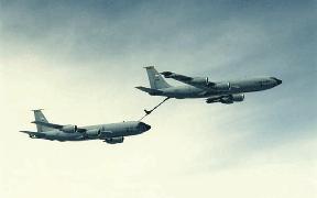 Chapter V aircraft can transport a combination of passengers and cargo while performing air refueling.