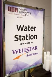 Extend Your Reach Beyond Your Exhibit Booth! Branding Water Stations Water stations are throughout the hall and conveniently placed next to your booth.