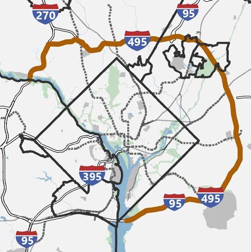 I-495 TOLL LANES PROPOSED MAJOR ADDITION VISUALIZE 2045 From the American Legion Bridge to the Woodrow Wilson Bridge Basic Project Information Project Length 22 Miles Anticipated Completion