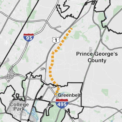MD 201 WIDENING PROPOSED MAJOR ADDITION VISUALIZE 2045 From I-495, Capital Beltway to US 1 North of Muirkirk Road Basic Project Information Project Length 4.