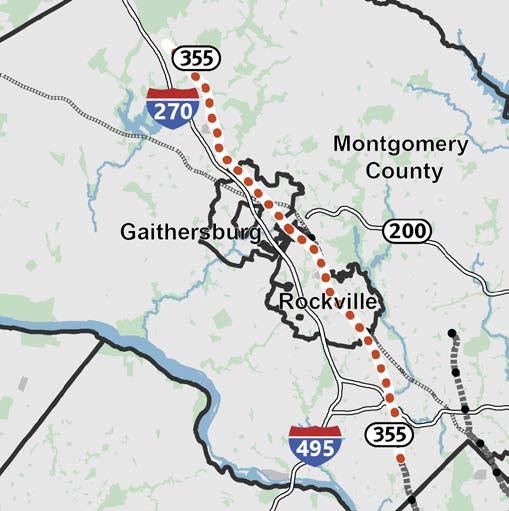 MD 355 BRT PROPOSED MAJOR ADDITION VISUALIZE 2045 From Bethesda to Clarksburg Basic Project Information Project Length 22 Miles Anticipated Completion 2045 Estimated Cost of Construction Submitting