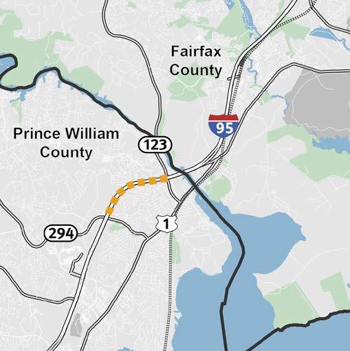 I-95 SOUTH WIDENING PROPOSED MAJOR CHANGE VISUALIZE 2045 From VA 123 to VA 294 Basic Project Information Project Length 1.