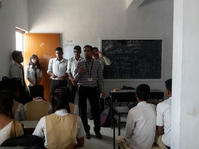 students of Kunal Madhyamik Vidyalaya, at Isasani Village as part of Institute Social Responsibilities (ISR) activities.