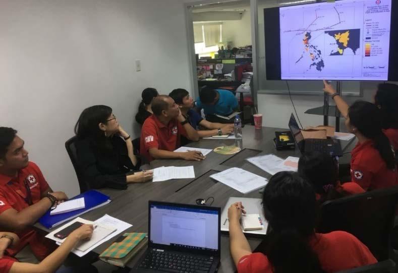 Page 4 Needs analysis, targeting, scenario planning and risk assessment PRC DMS staff briefs NDRT members before deployment for rapid assessments.