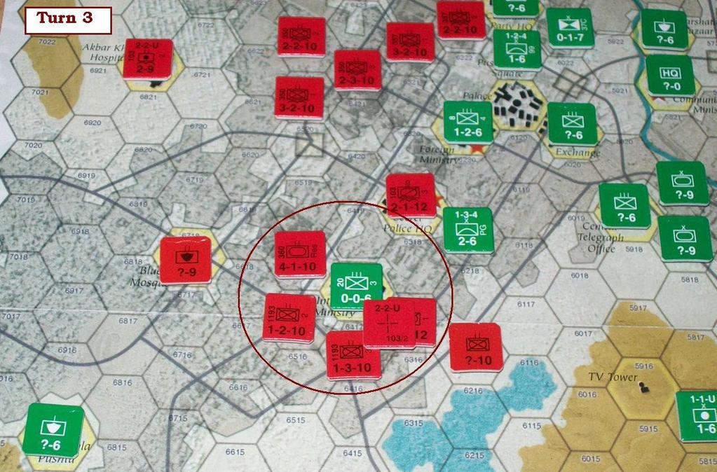 Soviet troops pull back. Overall, the Afghan commander is pleased with his success, and especially with the failed Soviet assaults. Only one objective was lost while three were targeted.