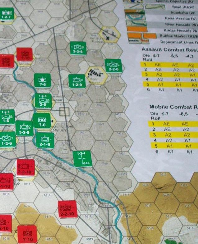battalion their, part of the 103 rd Brigade. The result is that both sides retreat. The Soviet artillery has no retreat path and is eliminated, The Afghani units retreat.