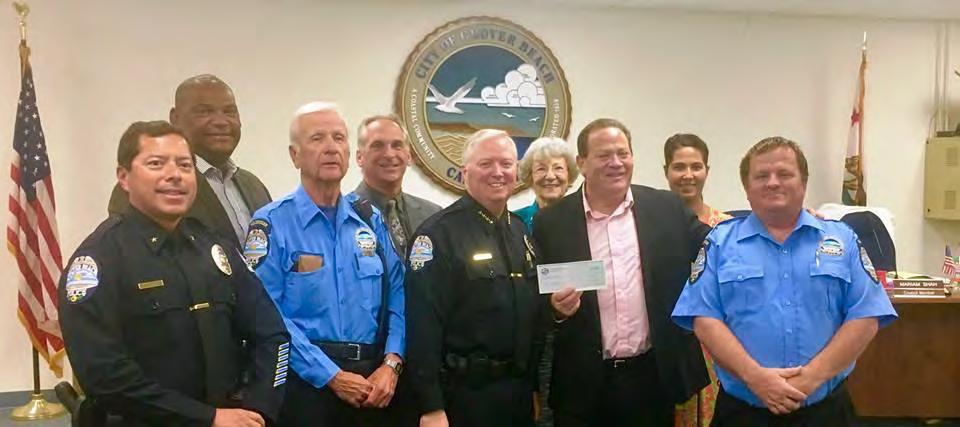 Police Annual Report 2016 POLICE VOLUNTEER PROGRAM In 2016, the Volunteers of the Grover Beach Police Volunteer Program donated nearly 600 hours to the Community.