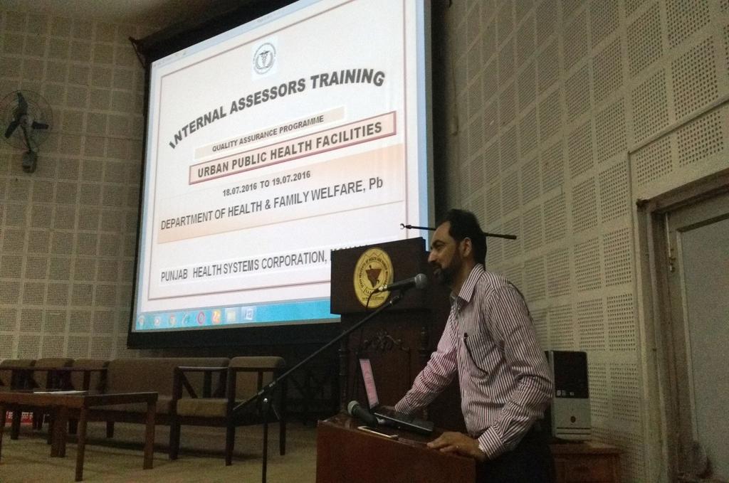 in collaboration with State Health Systems Resource Centre, Punjab TRAINING