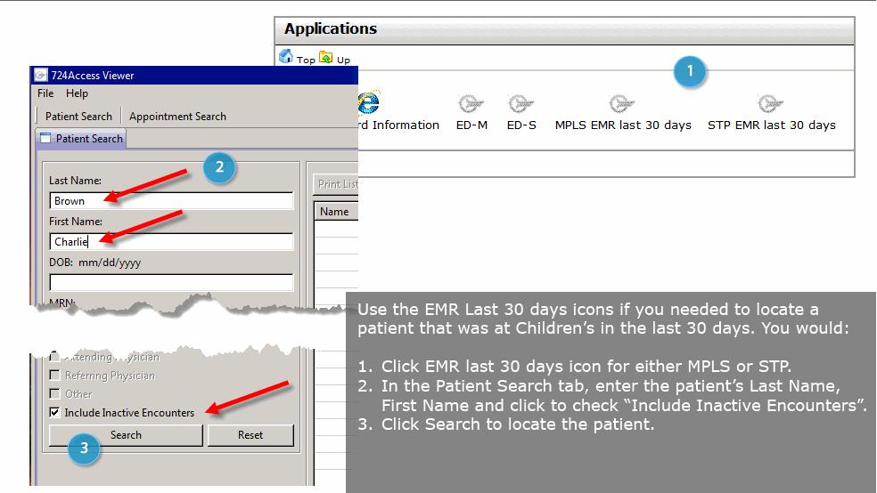 4 Click on the Emergency Department folder, then click on your campus folder.