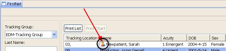 Add a Patient 1 To add a patient during downtime, click the Add button. 2 Select the Location from the dropdown list.