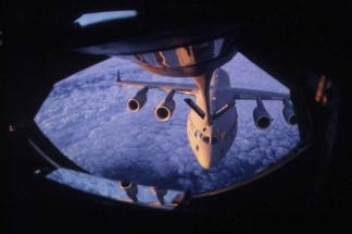 Air refueling of airlift aircraft enables greater mission flexibility. Integration of AFRC and ANG Air Force Reserve Command and Air National Guard assets routinely operate with active duty assets.