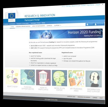Where to find more information? H2020 Participant Portal Research & European Commission http://ec.europa.eu/research/participants/porta l/desktop/en/home.