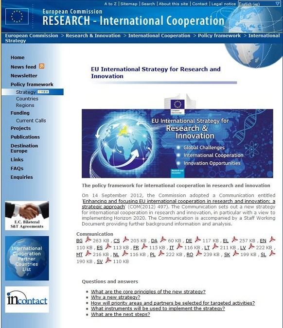Dedicated website http://ec.europa.