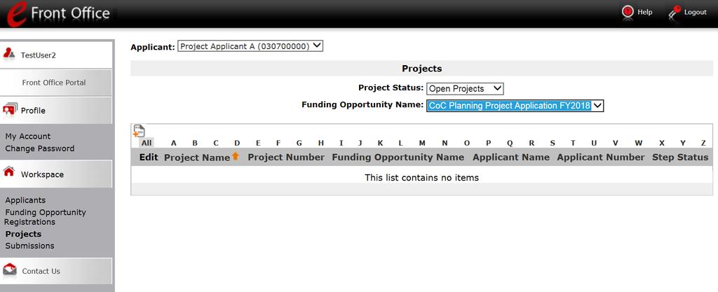 Creating the CoC Planning Application Project Collaborative Applicants must create a project for the CoC Planning Project Application in e-snaps on the "Projects" screen.
