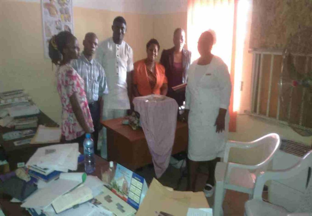 PHOTOGRAPH SHOWING LUTH CANCER REGISTRY STAFF WITH