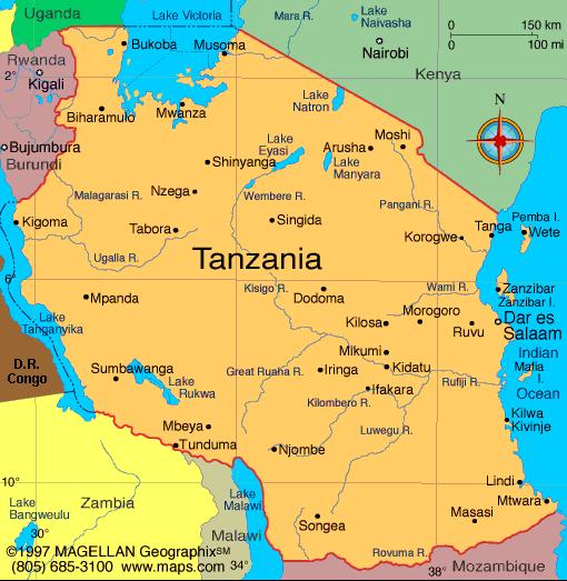 ANNEX 1: MAP OF TANZANIA