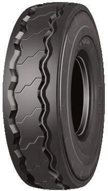 RR41 IND-4 Two main circumferential grooves provide excellent steering stability and improve vibration caused by tread design. Steel cord belting acts to guard against punctures.