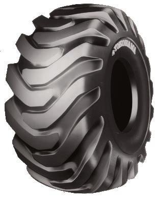 Directional tread pattern provides excellent traction and