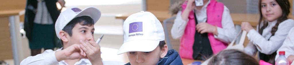 Experts meet with children and brief them about Europe, European Union, its history, founding countries, objectives and many more.