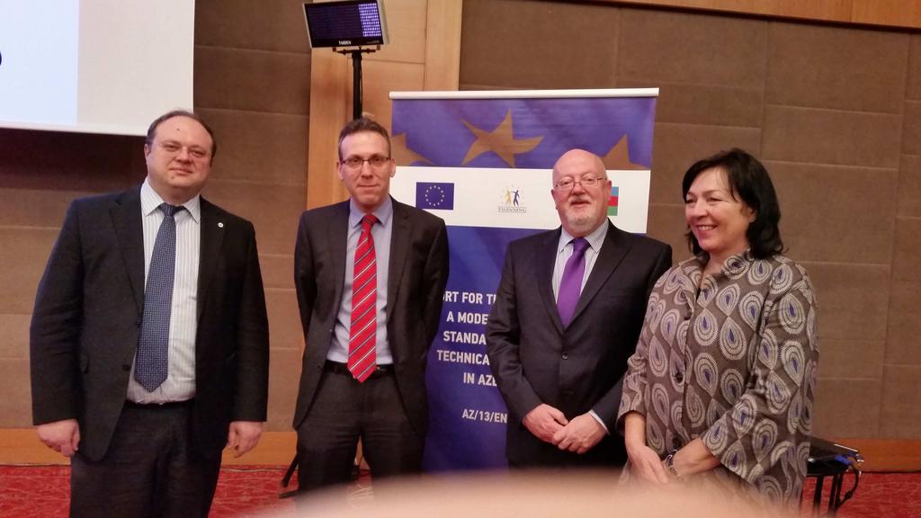 7 The closing event of the EU funded twinning project Support for the development of a modern system of standardization and technical regulations in Azerbaijan was held on 10 th March.