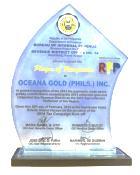 Award 2013 Certificate of Commendation for Didipio ERT (Yolanda rescue)