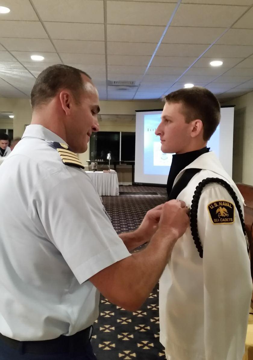 SEA CADET NIGHT SEPTEMBEr 16, 2015 Our September 16th Dinner meeting at the Coral Ridge Yacht Club was held jointly with Broward Council and featured our Spruance Division Sea Cadets.