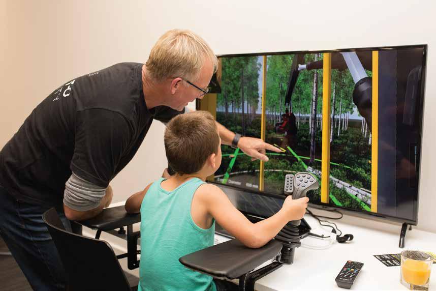 Forestry & Wood Products Existing sector strategy & RGS action The future of forestry: The next generation practicing on a forestry simulator.
