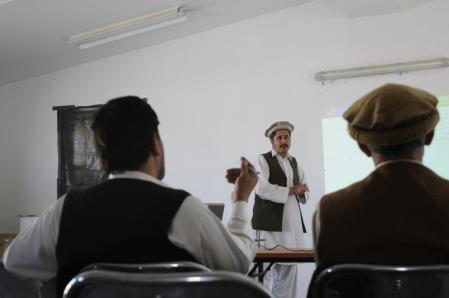 to build district and provincial capacities. LOGAR PROVINCE, Afghanistan Task Force Bayonet is working to facilitate transparency and accountability for partnerships with GIRoA.
