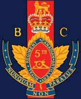 The 5th (BC) Field Regiment, Royal Canadian Artillery Band, is the oldest BAND BIO The Band of The Fifth in some instances, military volunteers from the community who donate their continually