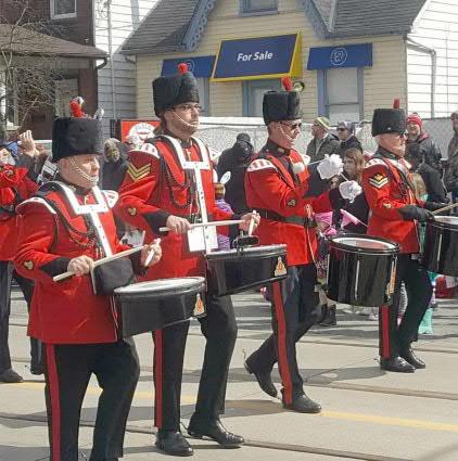 The Signals Band participated in the annual Beaches Easter parade during this past season, with a great turn out and full sound.