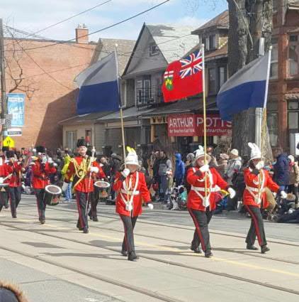 The parade was also well photographed, by Band members and the public, where all images were used on the Band's social media platforms.