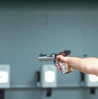 22 calibre semiautomatic pistol, Captain Mark Hynes, a staff officer with J3 Land Operations for the Joint Task Force Pacific, brought home the gold medal in the 25 Metre Standard Pistol category of