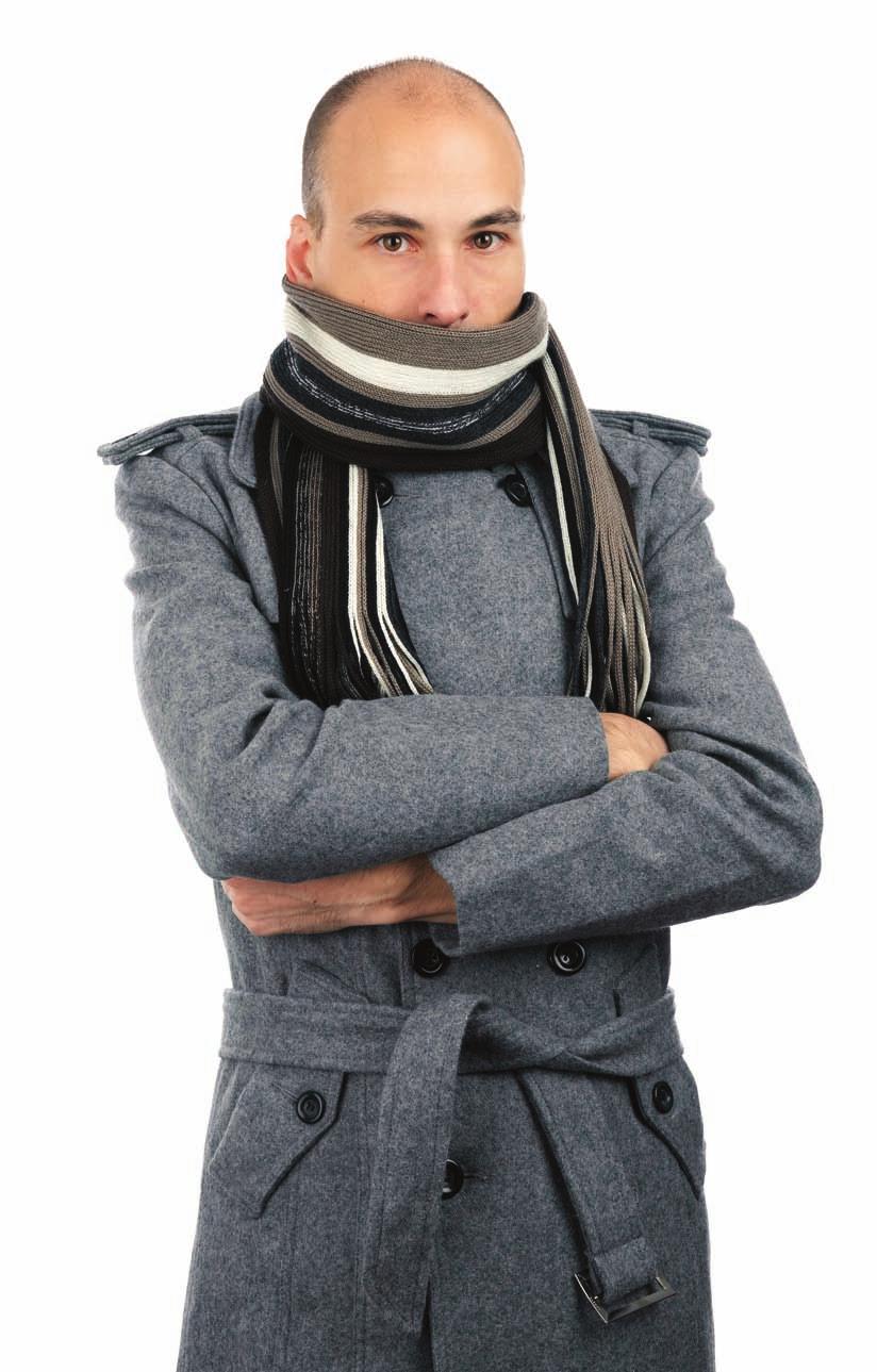 It s tough for employees to take a phone call... when speaking through a scarf.