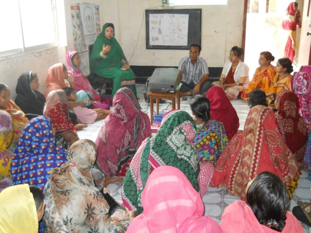 Most of the mothers in the area are under age and has almost no education, so these classes are helping them to take charge of their own body, own life.