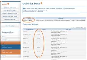 Package Ensure all Components are in Final status Submit the Application Finalize