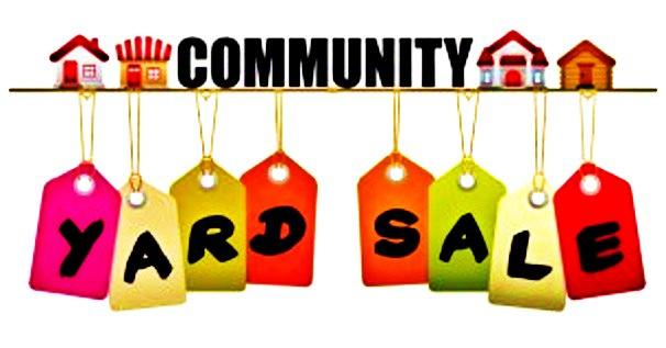 This year, the Community Yard Sales are scheduled for: Saturday, June 2, 2018, with a rain