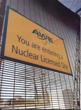 Atomic Weapons Establishment (AWE) Designs, manufactures, maintains, and decommissions UK's