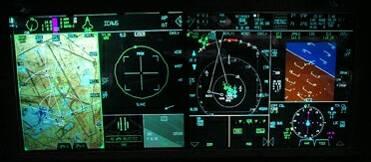 Glass Cockpit Tailorable Displays Touch Screen HOTAS Mouse Voice Activated Flight Instruments ICAWs A/C Indicators Flight Plans Data-Link Info