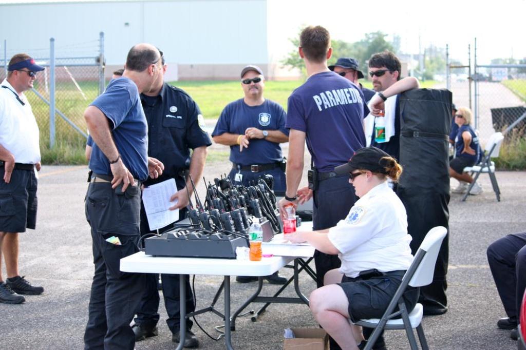 Staging and Accountability Team Members are trained to manage mobilization or staging areas.