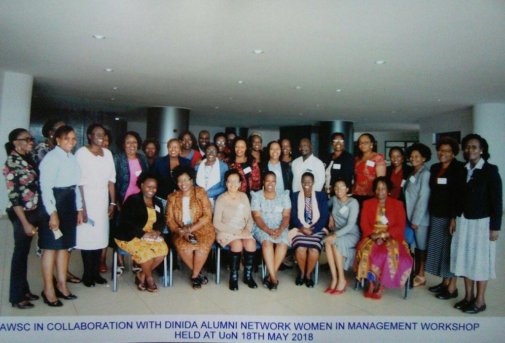 A group photograph of the participants during the workshop She highlighted some areas of partnership in women can participate as; Local events and activities eg environmental cleaning, women