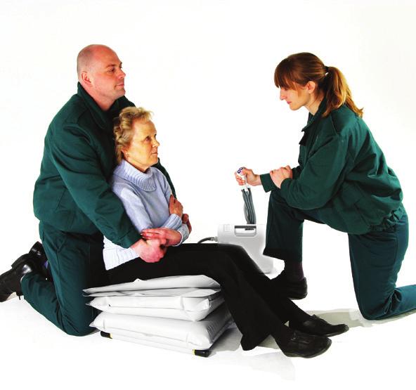 Using the ELK Lifting Cushion Assess The lifting cushions can be used once you have established the fallen person is uninjured but needs help to return to their feet.