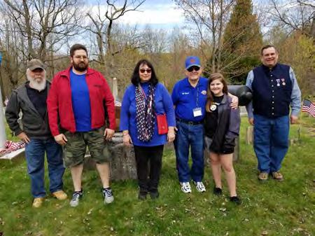 On April 21 st members of Auxiliary No. 10 and Camp No. 8 of Scranton, Pennsylvania recently conducted a wreath presentation ceremony at the Abraham Lincoln Monument in Nay Aug Park.