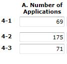 Calculating 5-5 1. Add the number of applications from 4-1A, 4-2A, and 4-3A. =315 2. Multiply by the percentage in 5-3.