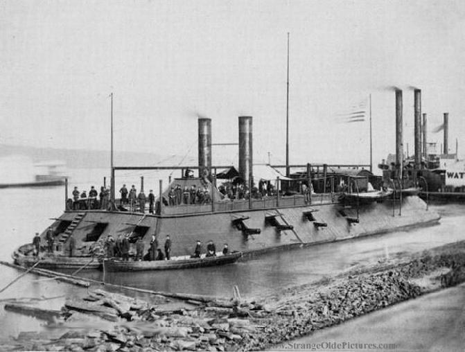 The Virginia destroyed a lot of the Unions wooden ships, but on day two when the Norths ironclad came in the Virginia was damaged.
